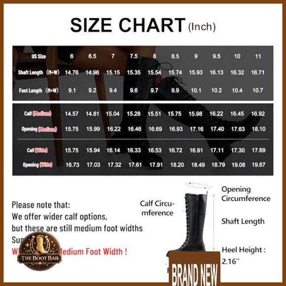 Knee High Combat Boots Chunky Platform Heel Lace Up Gothic Punk Work Boots - Picture 6 of 7